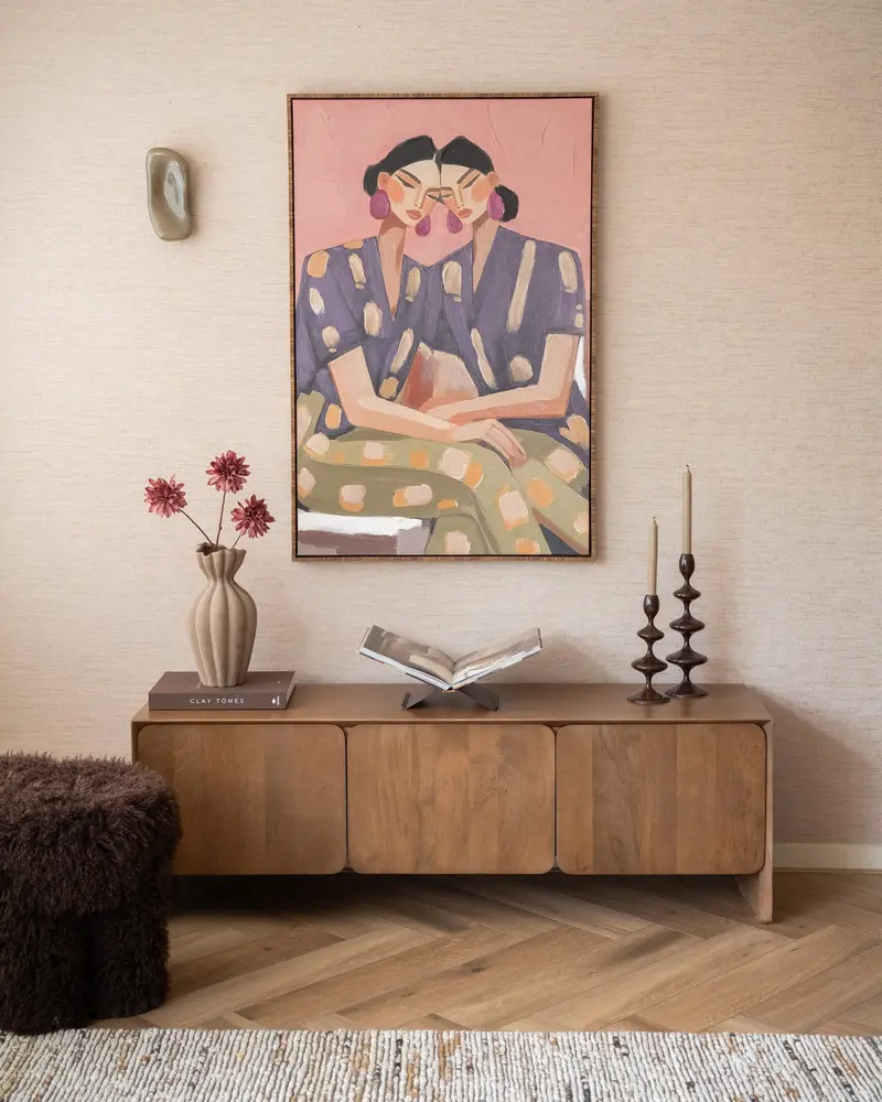 Groot Schilderij Twee Vrouwen