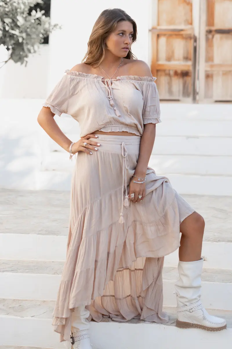 Gypsy Skirt Charlota Powder