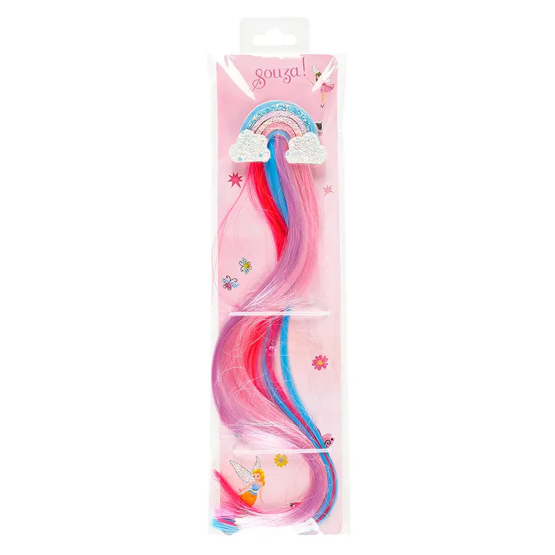 Hair claw Rainbow pink-lilac hair