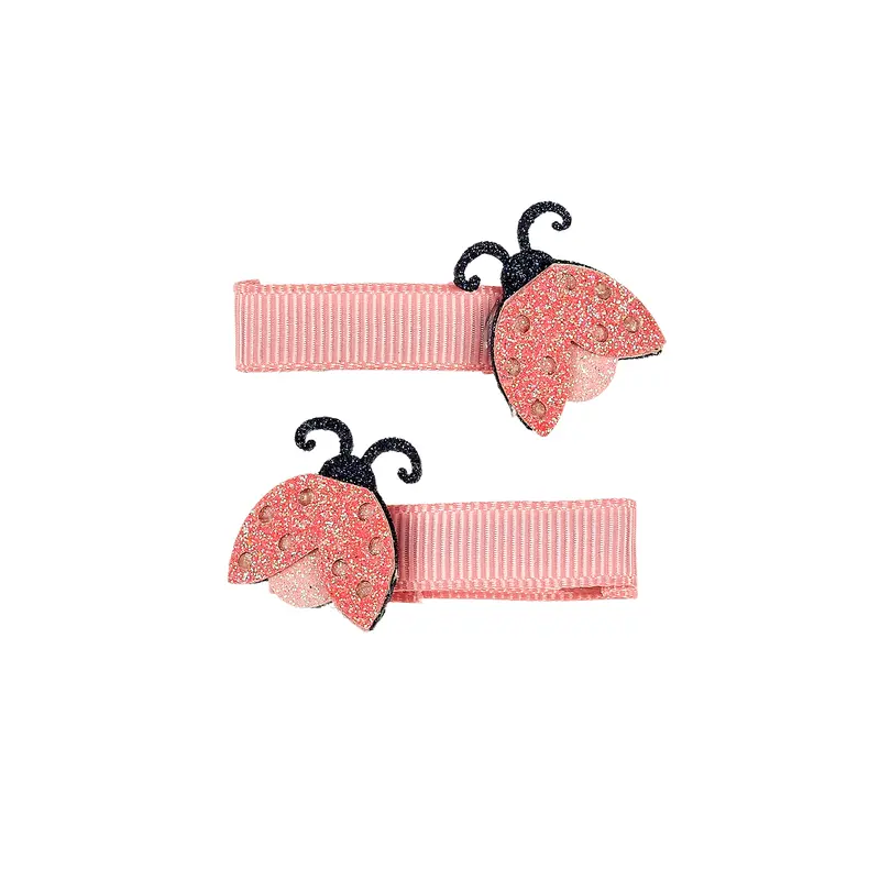 Hair claw Vere lady bug (2 pcs/card, 1 card)