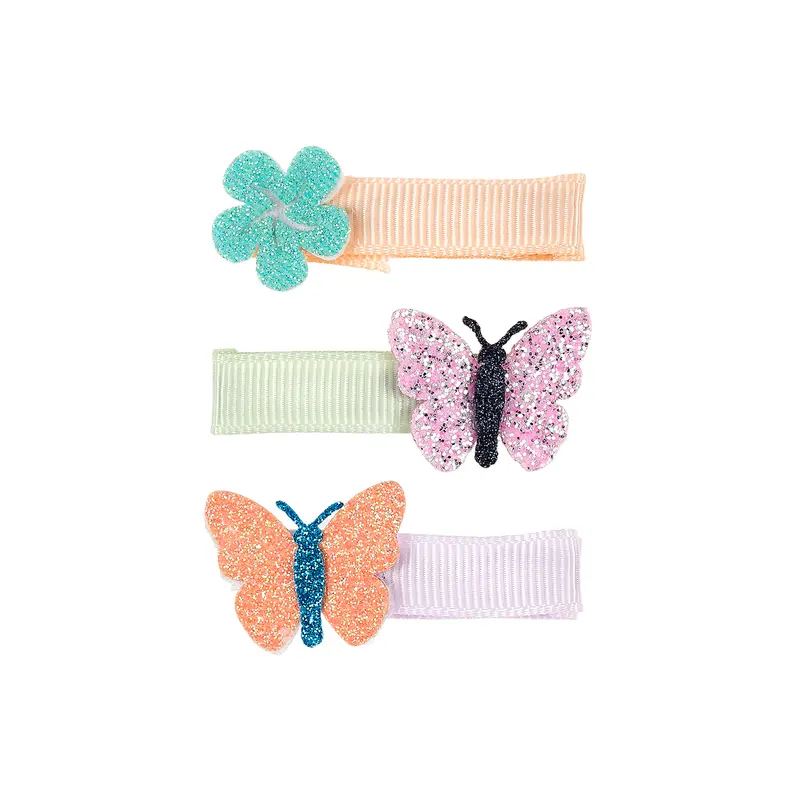 Hair claw Yke butterfly  (3 pcs/card, 1 card)