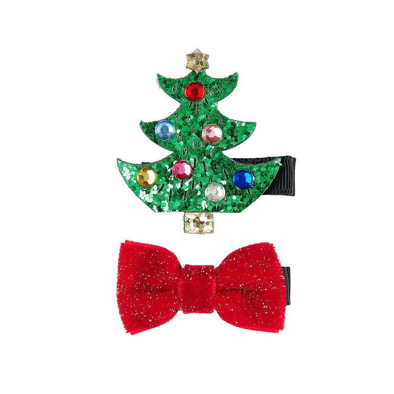 Hair claws Christmas tree