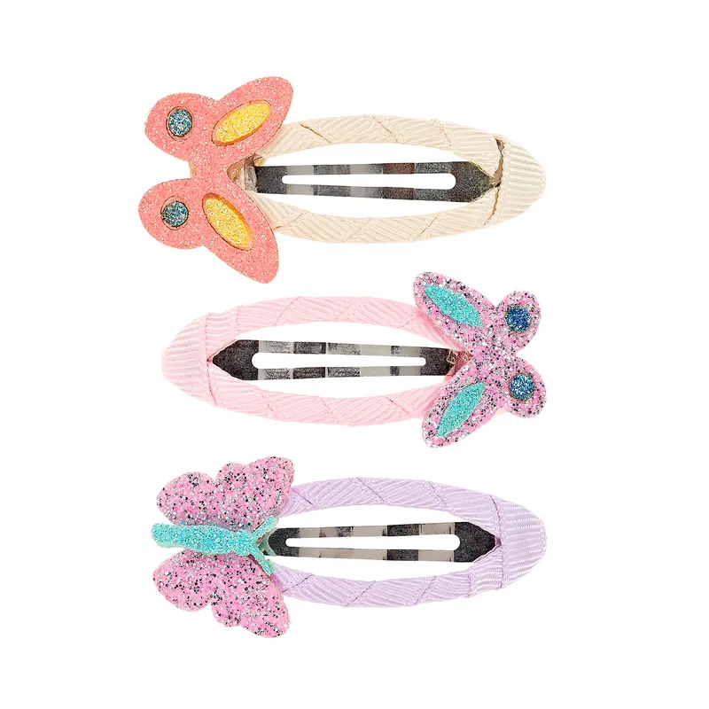Hair clip Xeni butterfly (3 pcs/card, 1 card)