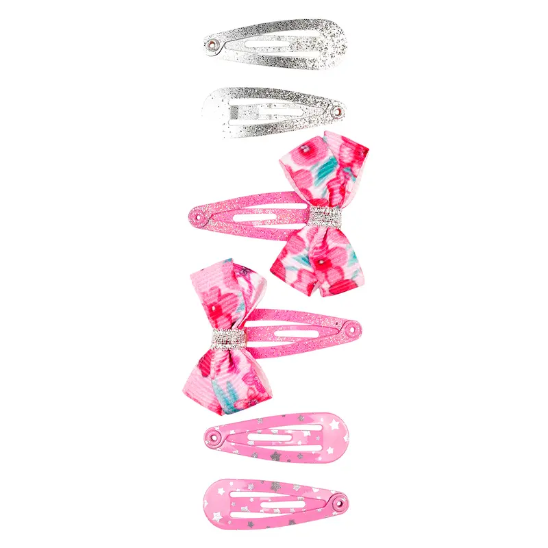 Hair clips Alice, pink