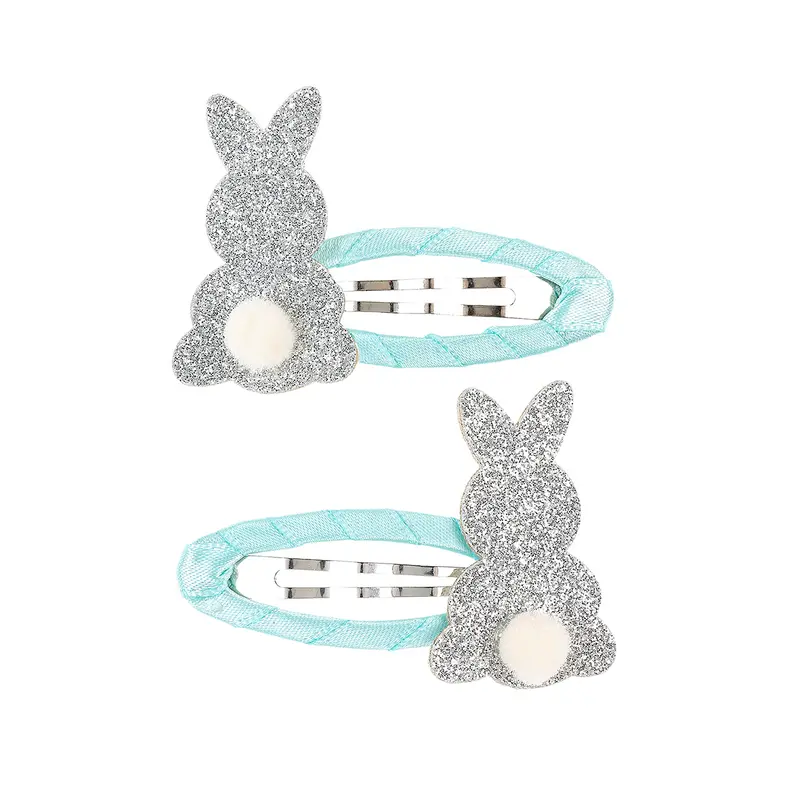 Hair clips Matisa rabbit (2 pcs/card, 1 card)