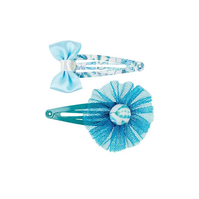 Hair clips Xana, blue