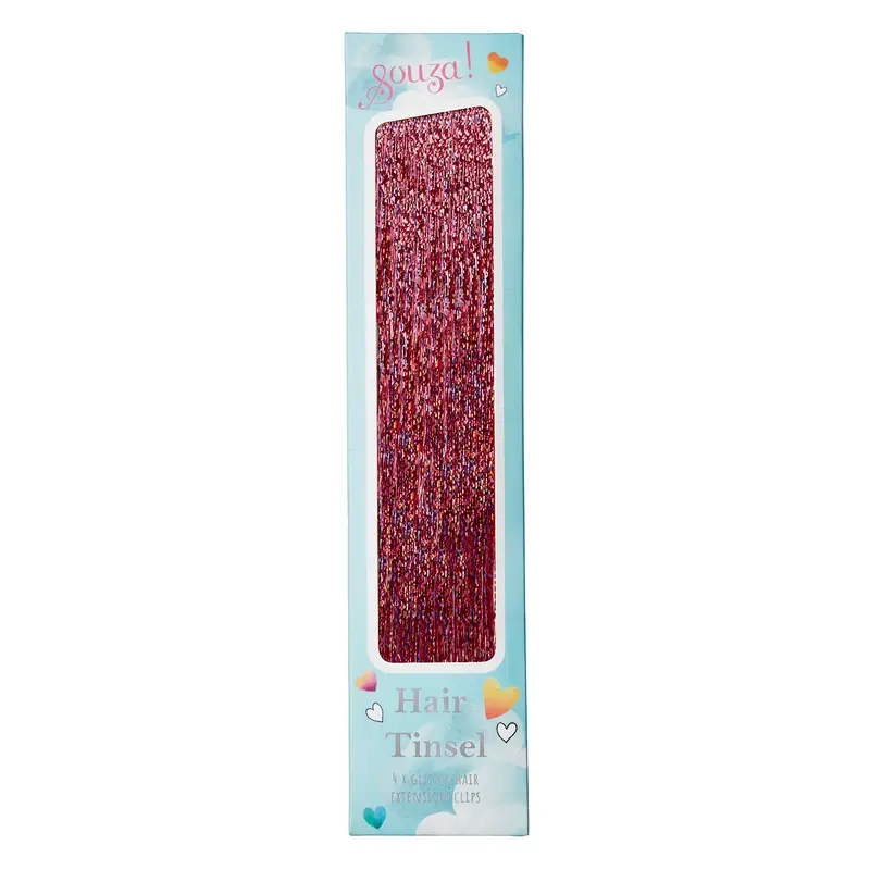 Hair Tinsel pink (1 box)