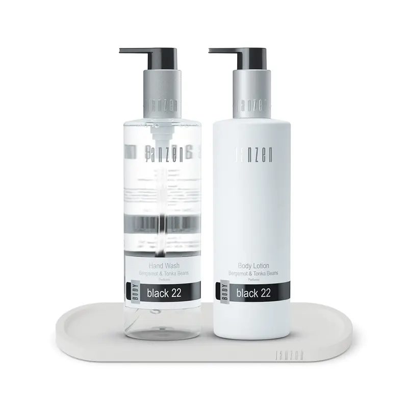 Hand Care Set Black 22 + Luxury Tray White - Janzen
