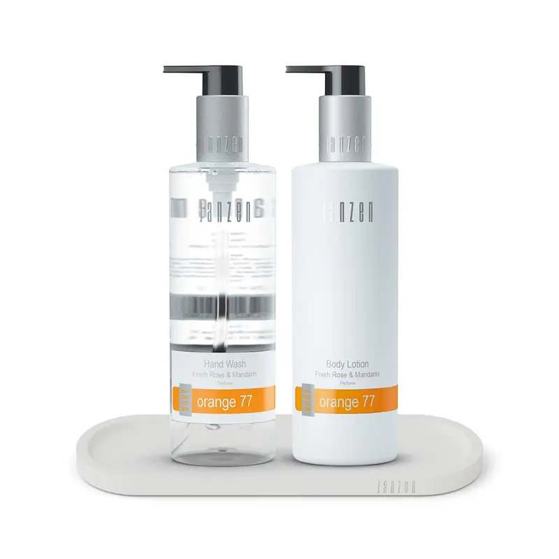 Hand Care Set Orange 77 + Luxury Tray White - Janzen