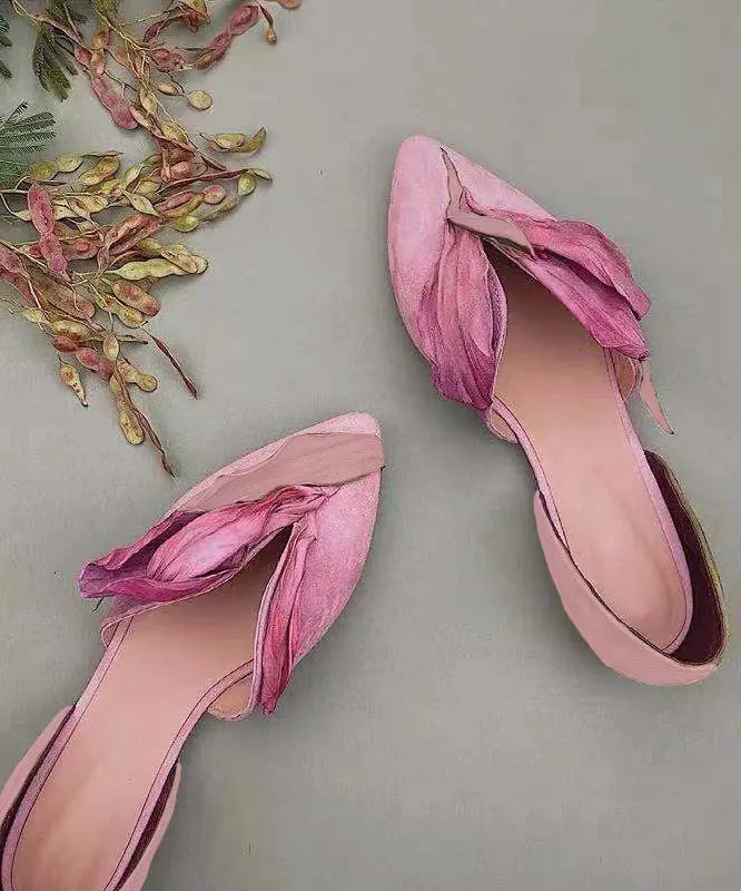 Handgefertigte Spitzen-Ballerinas mit Herbstrosen – Odette