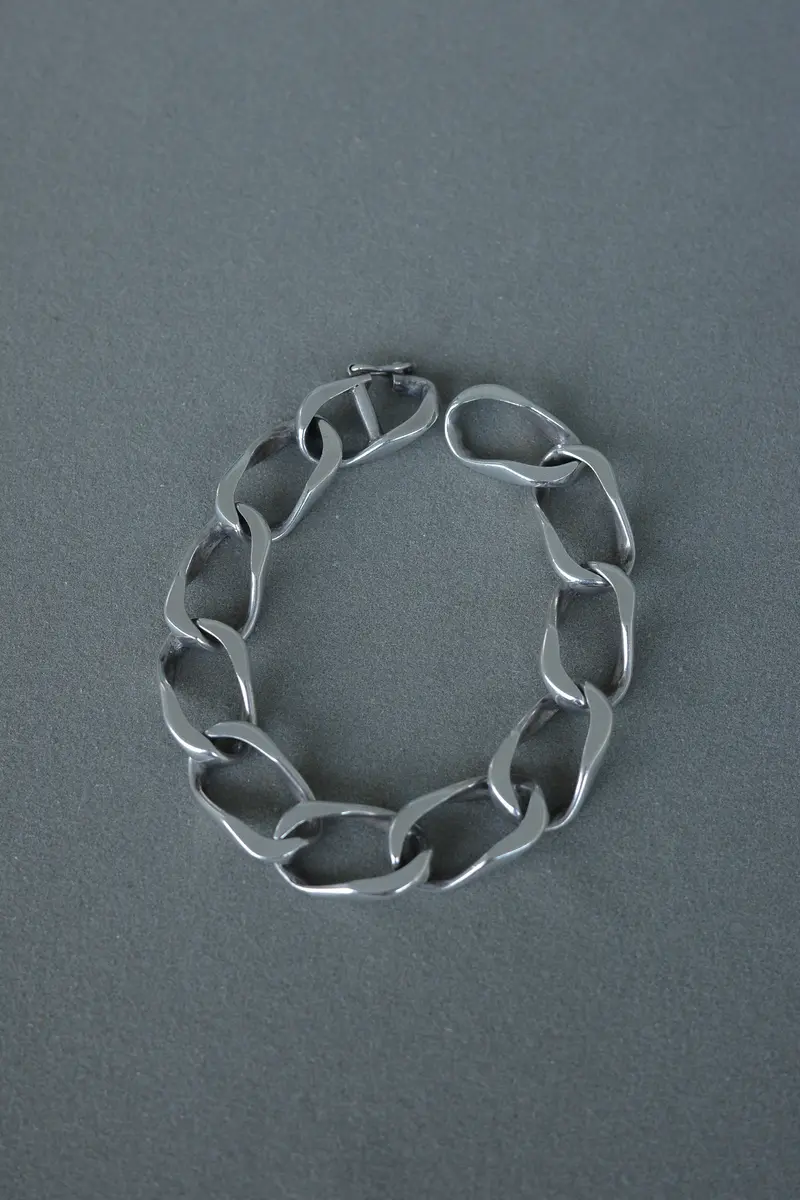 Handmade curb link bracelet