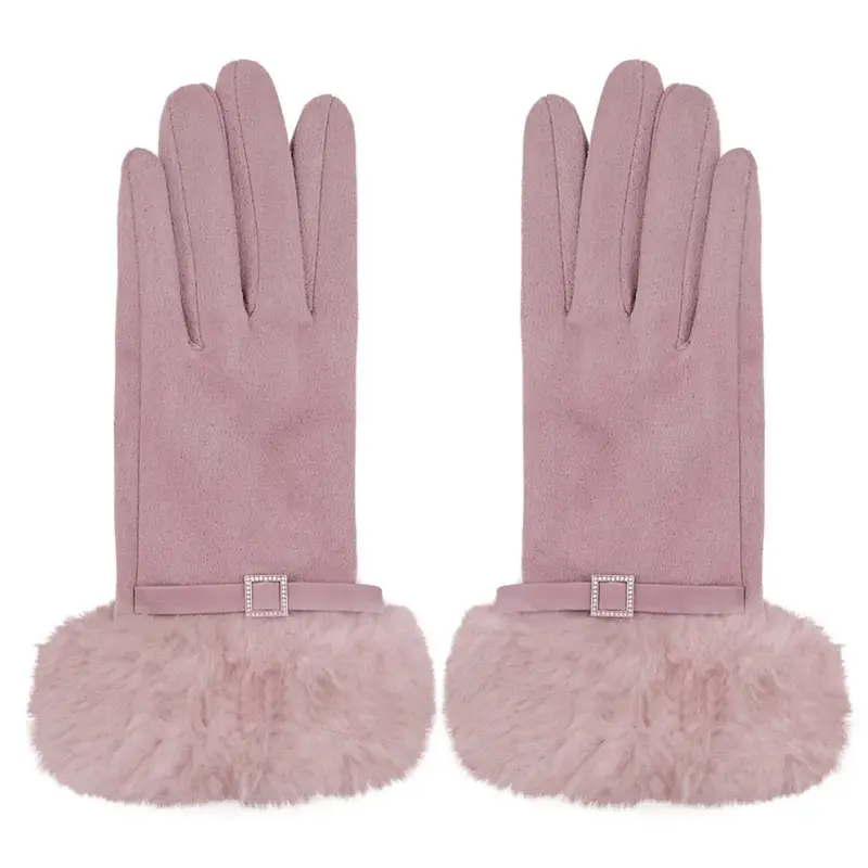 Handschoenen set-van-2 Refined Grace roze one-size