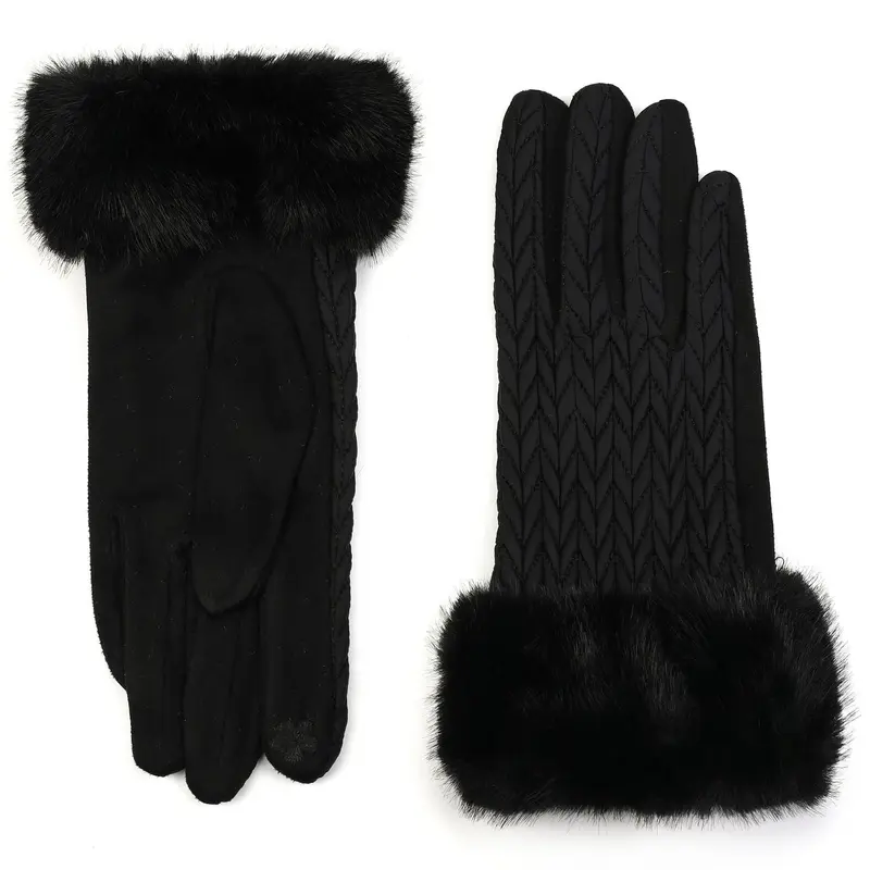 Handschoenen set-van-2 zwart one-size