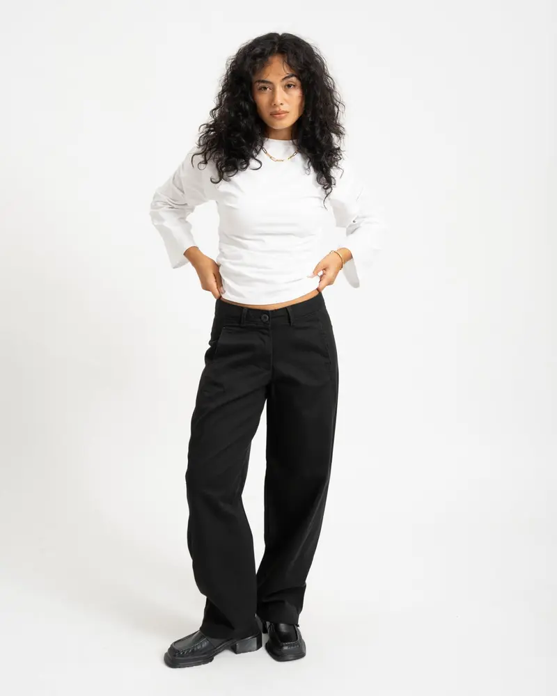 Hazel Kira Barrel Pants Zwart