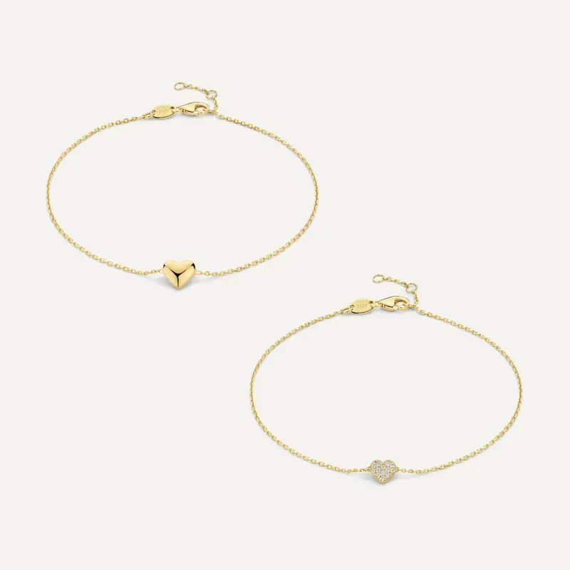 Heart Duo Bracelet Set