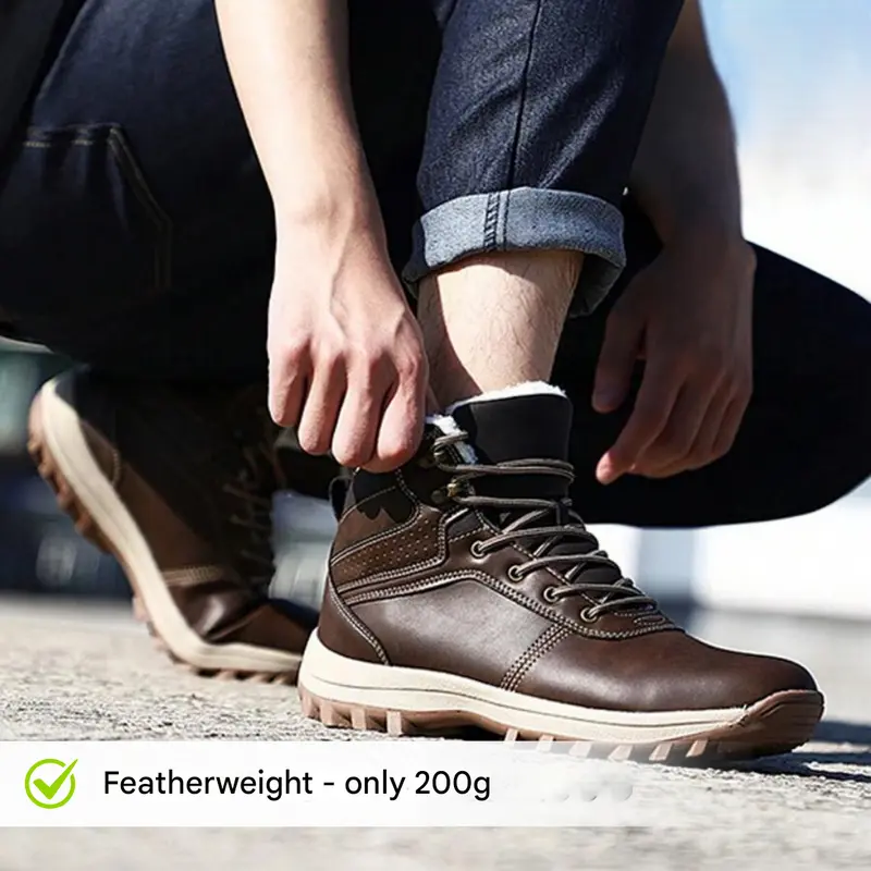 Herbst-Winterstiefel mit Kälteschutz und Herbstlaub-Design – Leonardo