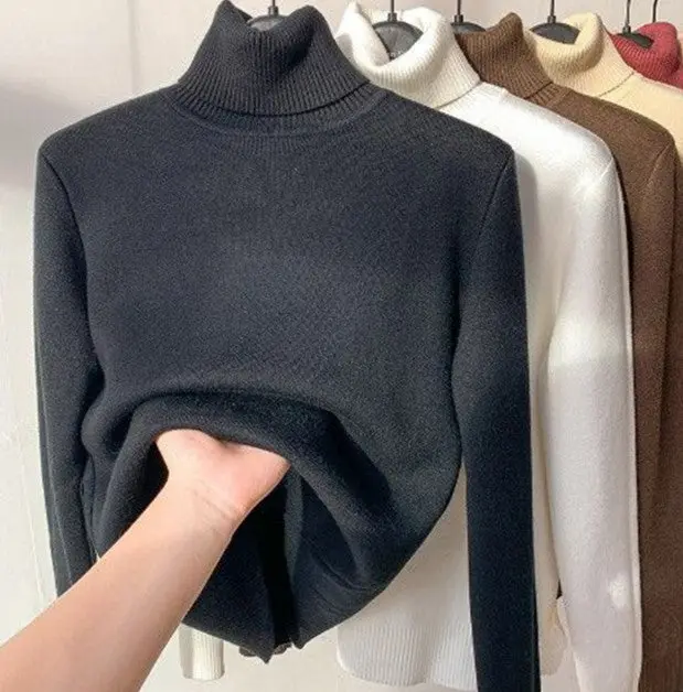 Herbstfleece Strickpullover – Evelyne