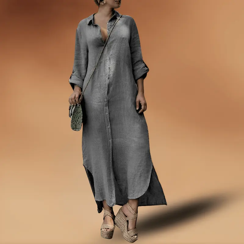 Herbstkleid aus Leinen - Maya, 2025 Kollektion