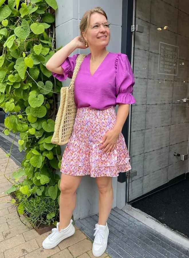 Herbstkleid in Rosa für 2025