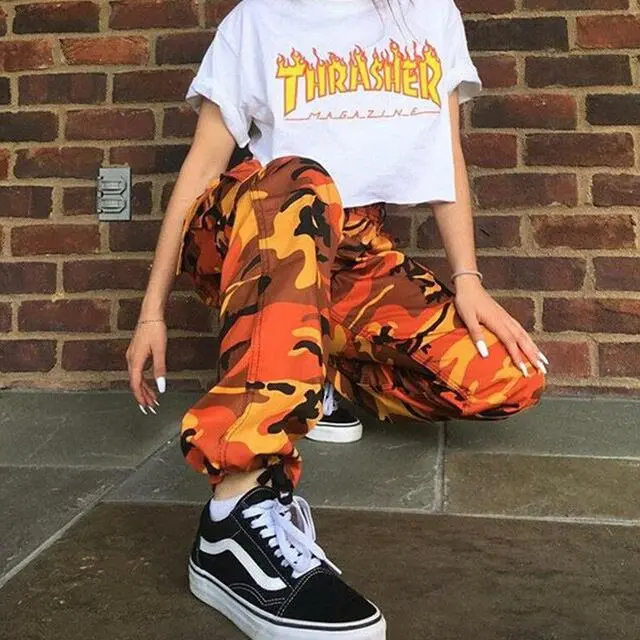 Herbstliche Camou Jogger | Cargohose
