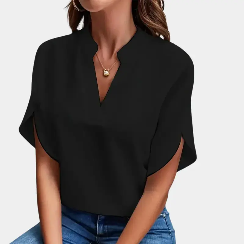 Herbstliche Damenbluse – Ella