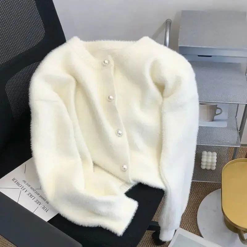 Herbstliche Gestrickte Damenweste mit Rundhalsausschnitt - Sophie
