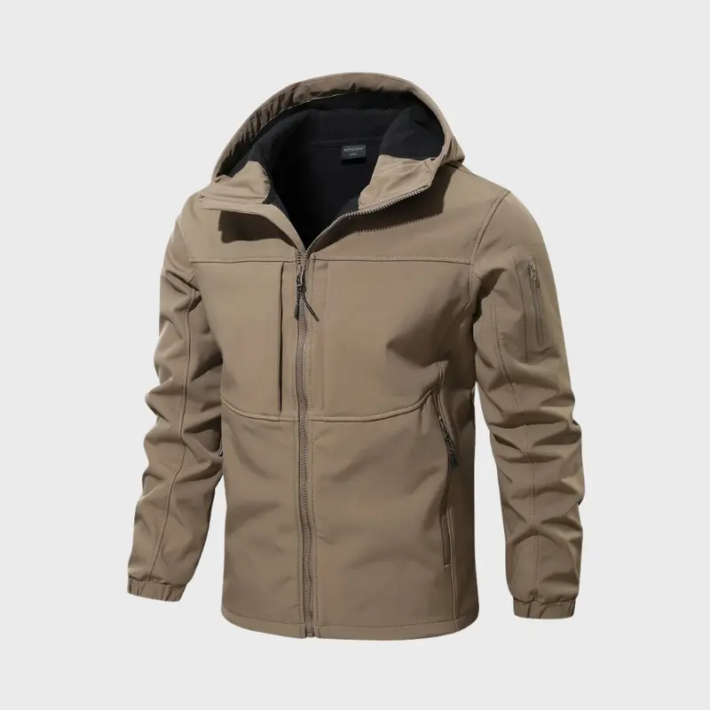Herbstliche Herrenjacke mit Kapuze - Marco