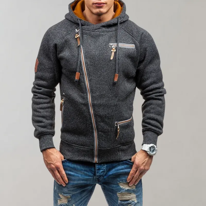 Herbstliche Kapuzenjacke mit Reißverschluss - Orion