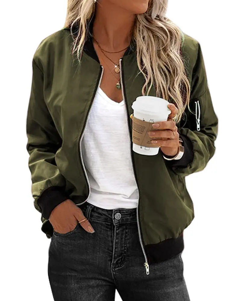 Herbstliche Klassische Bomberjacke - Felicity