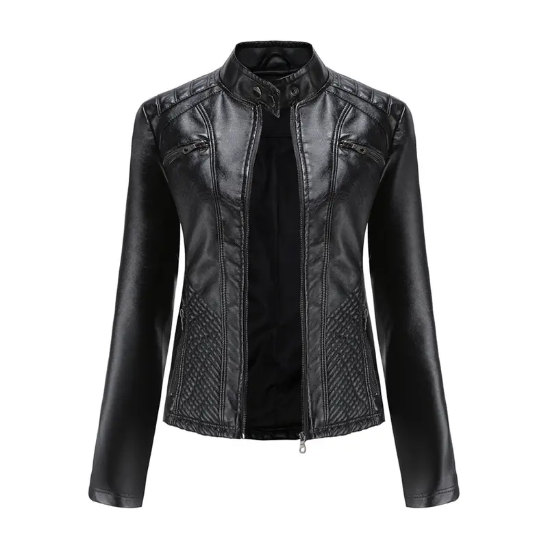 Herbstliche Leder Damenjacke - Nova