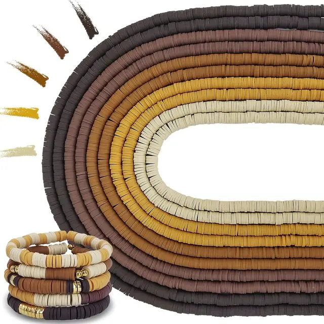 Herbstliche Lehm-Kits | Polymer Lehmperlen Kit für die Schmuckherstellung