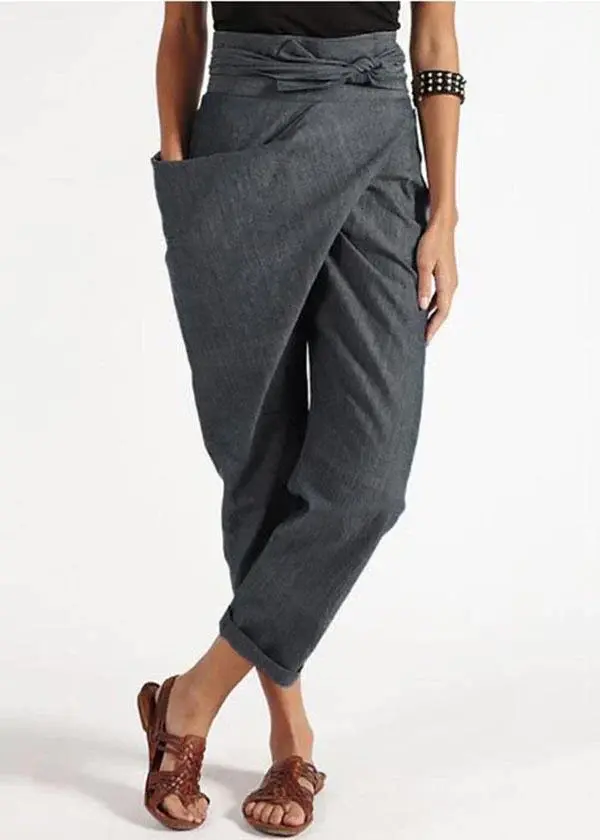 Herbstliche Modische Damen Haremshose mit hoher Taille – Romy
