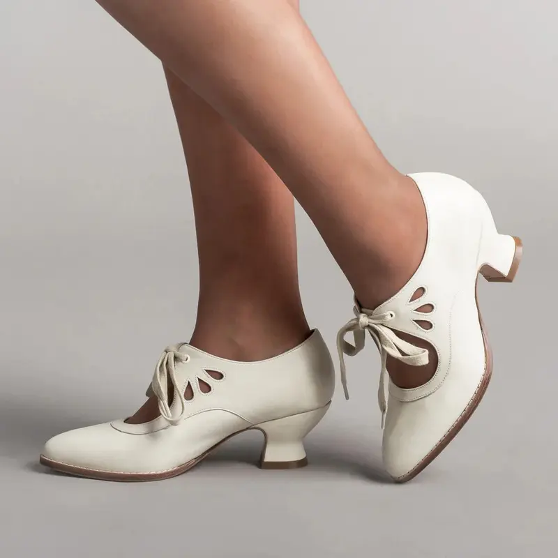Herbstliche orthopädische Lederpumps – Viviana