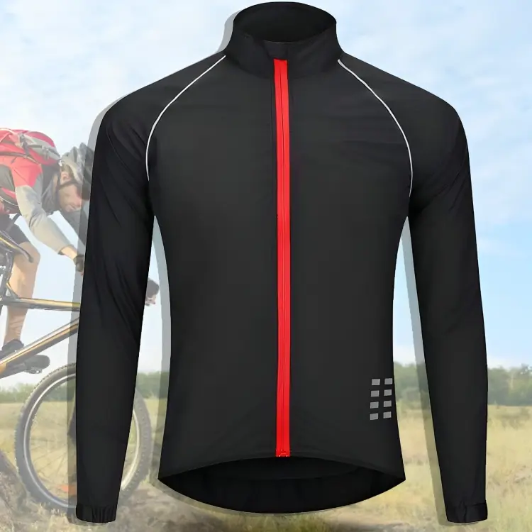 Herbstliche Reflektierende Fahrradjacke für Herren – ReflectoRide