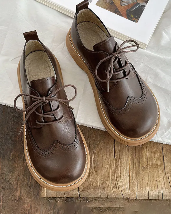 Herbstliche Retro Oxford Schuhe für Damen – Isadora