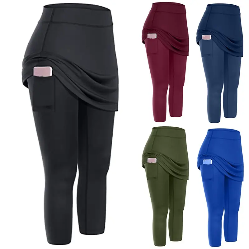 Herbstliche Rock-Leggings mit praktischen Seitentaschen – Mireille