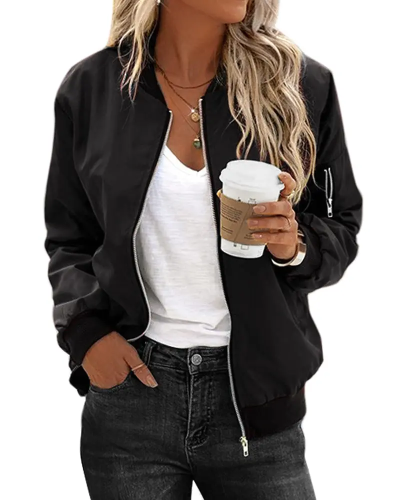 Herbstliche Stilvolle Damen Bomberjacke - Rhea