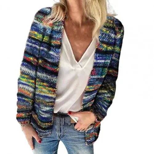Herbstliche Stilvolle Damen Regenbogenweste - Eliza
