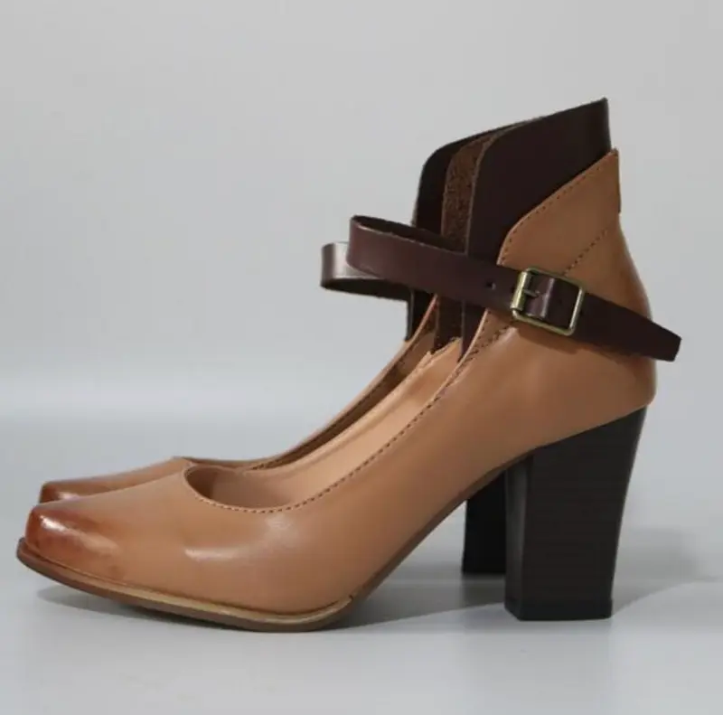 Herbstliche Stilvolle Mary Jane Pumps - Isabella