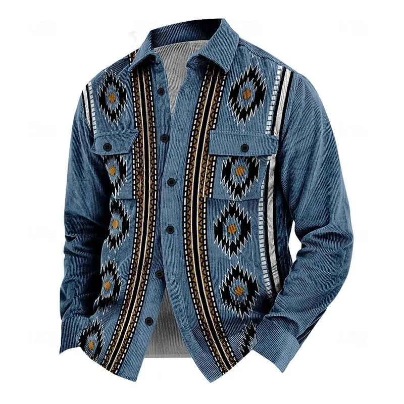 Herbstliche Vintage Herrenjacke mit Knöpfen – Henri