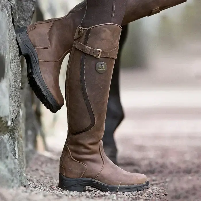 Herbstliche Vintage Knielange Stiefel - Luna