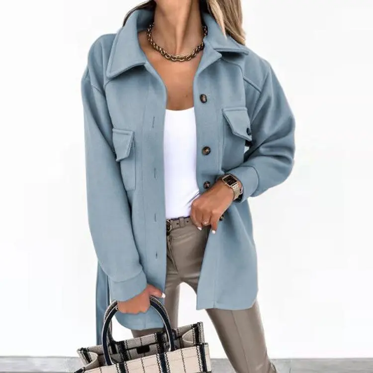 Herbstliche Woll-Look Jacke für Damen - Sophie