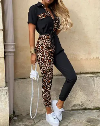 Herbstlicher Button-Down-Overall