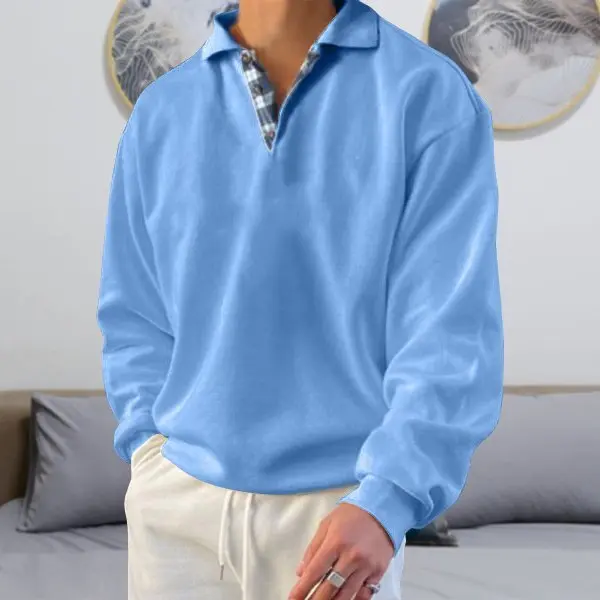 Herbstlicher Herren Polosweater - Oliver