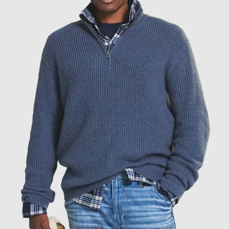 Herbstlicher Kaschmir Business Casual Pullover – Victor