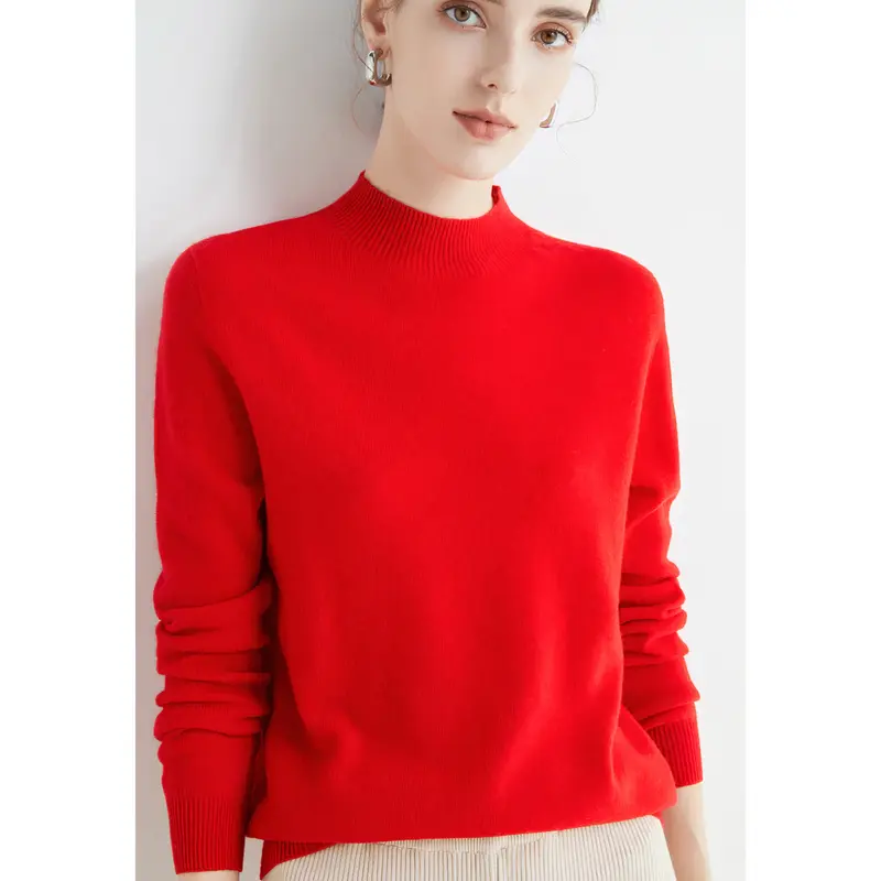 Herbstlicher Kaschmir Strickpullover - Marlena
