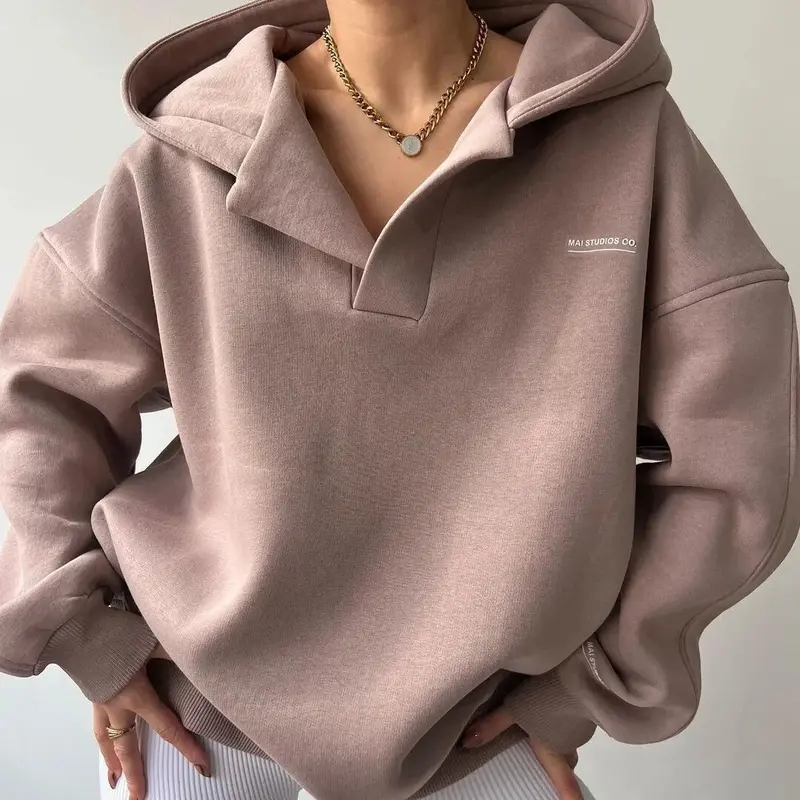 Herbstlicher Trendy Oversized Damen-Hoodie mit Kapuze - Luna