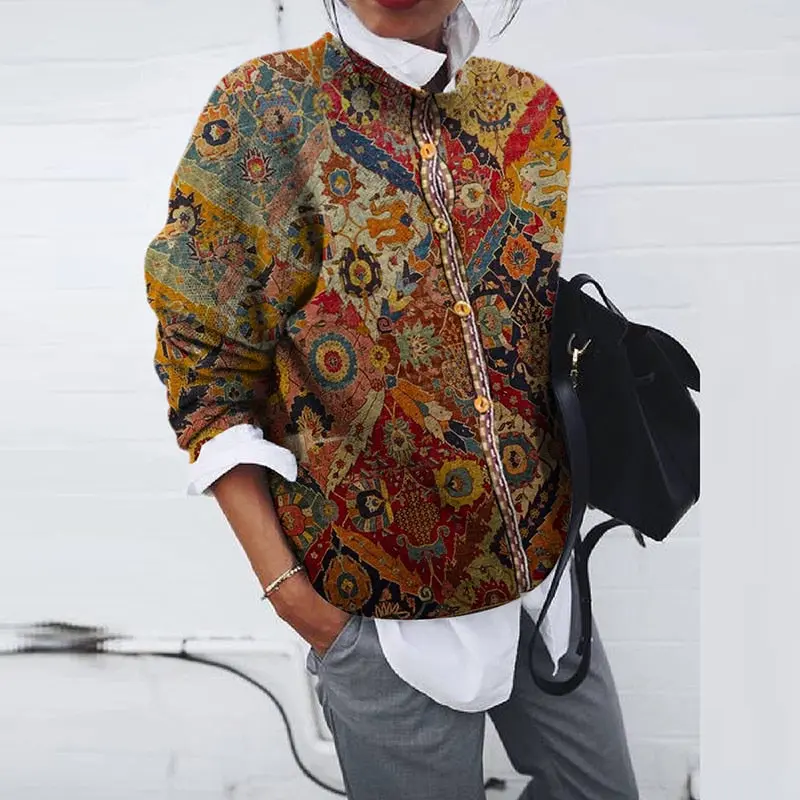Herbstlicher Vintage-Stil Pullover - Isa