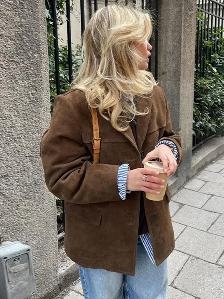 Herbstlicher Wollmantel für Damen - Anna