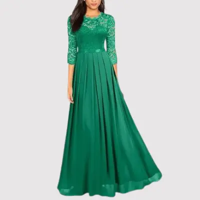 Herbstliches Maxi-Abendkleid – Celeste